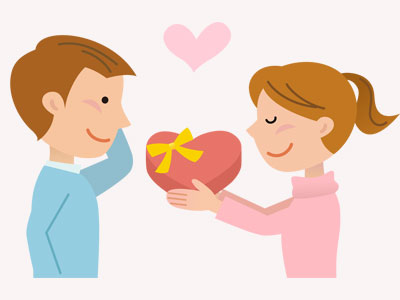 片思いの人にバレンタインを渡す