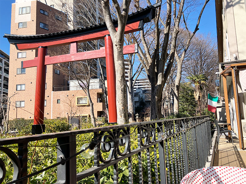 大宮氷川参道　一の鳥居　犬連れOKの店