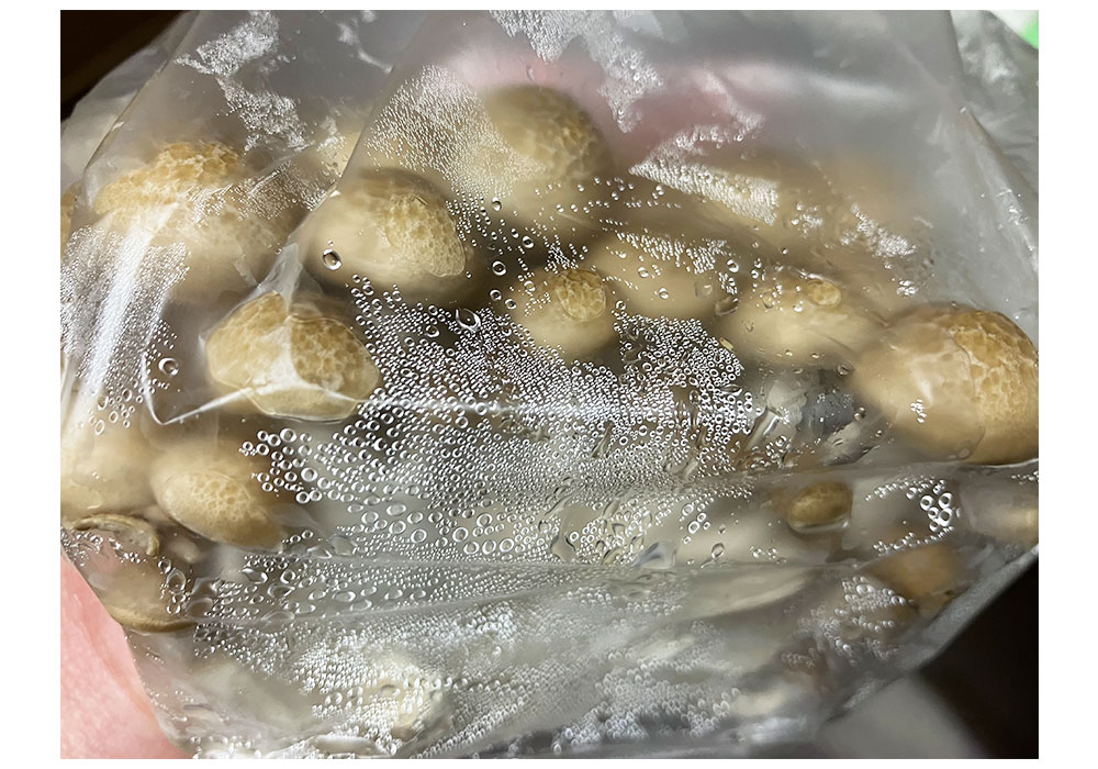 しめじが水っぽい