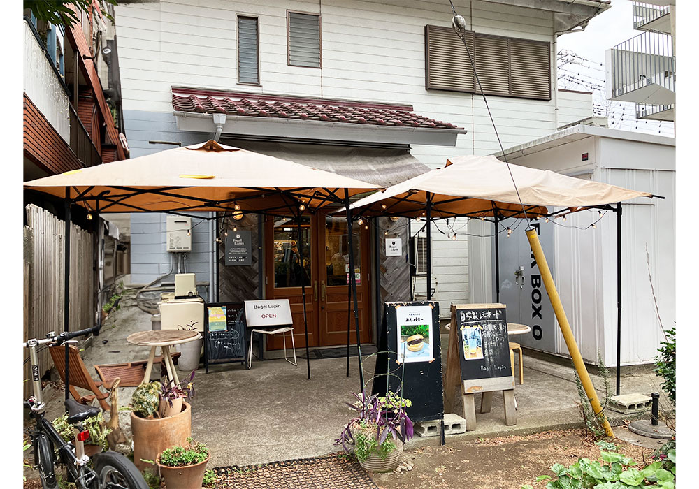 ベーグル　ラパン　外席　犬