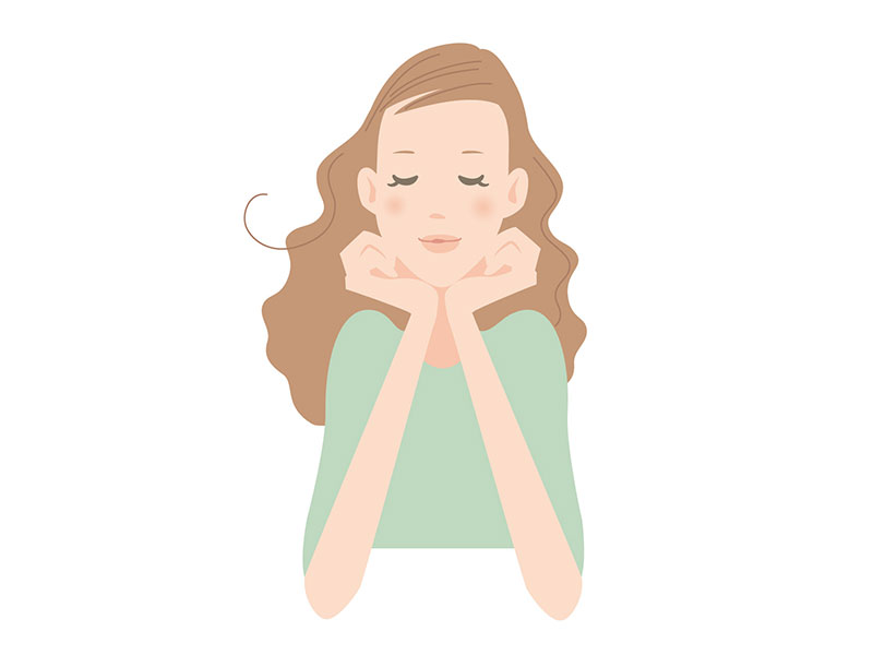 LUAFEE（ルアぺ・ルアフェ）の香水をつけてうっとりする女性